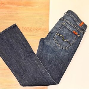 7 For All Mankind Jeans Bootcut Dark Wash Size 29 Regular